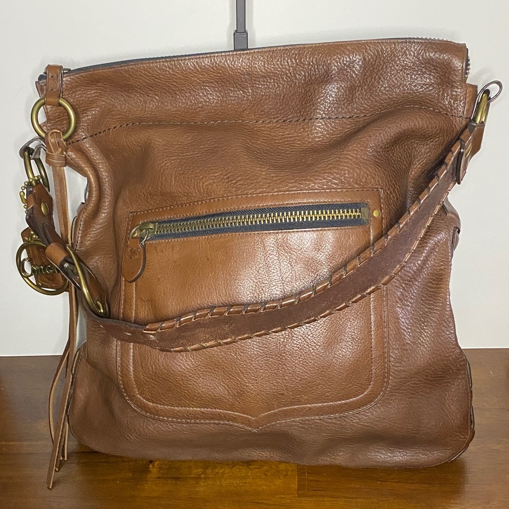 Coach Y2k Thompson Legacy XL 11374 Hobo Brown Leather Shoulder Bag